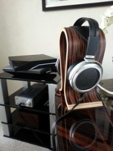 Stax Headphones on Stand Stax Headphones on Stand