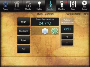 Crestron Touchpanel HVAC Control