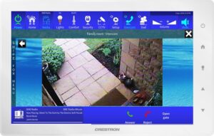 Crestron Touchpanel Showing Intercom