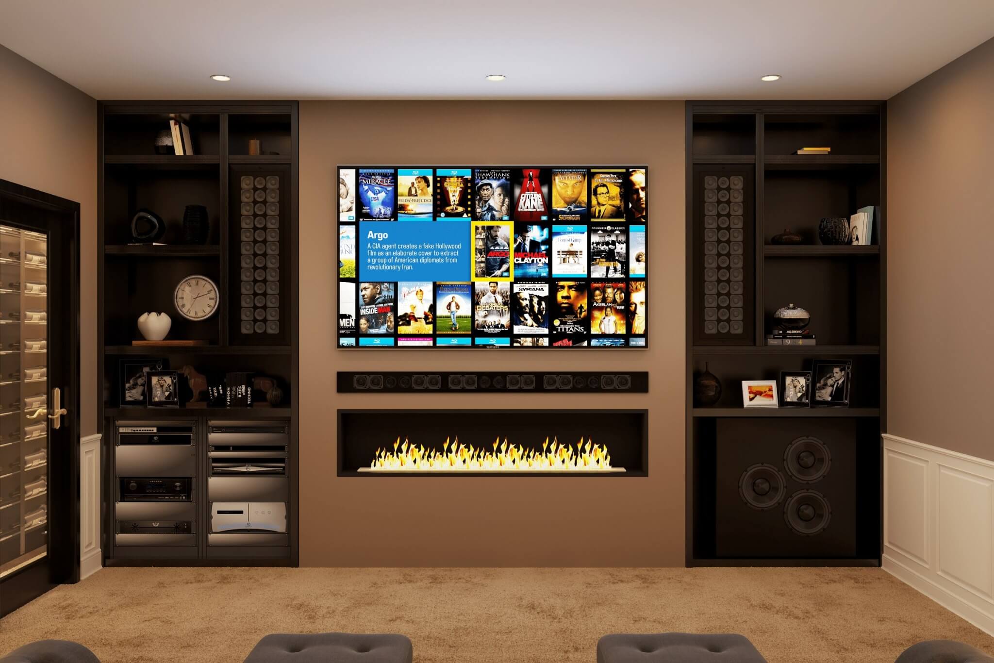 Kensington Mews Basement Home Cinema Installation Kensington Mews Basement Home Cinema Installation