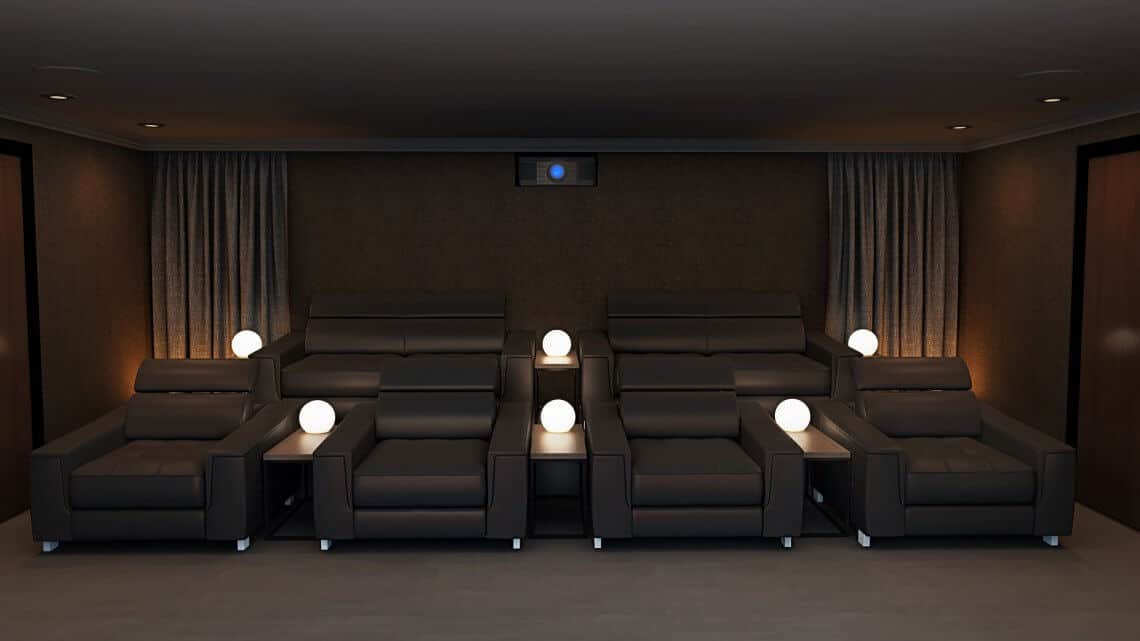 Home Cinema Room - Rear View Home Cinema Room - Rear View