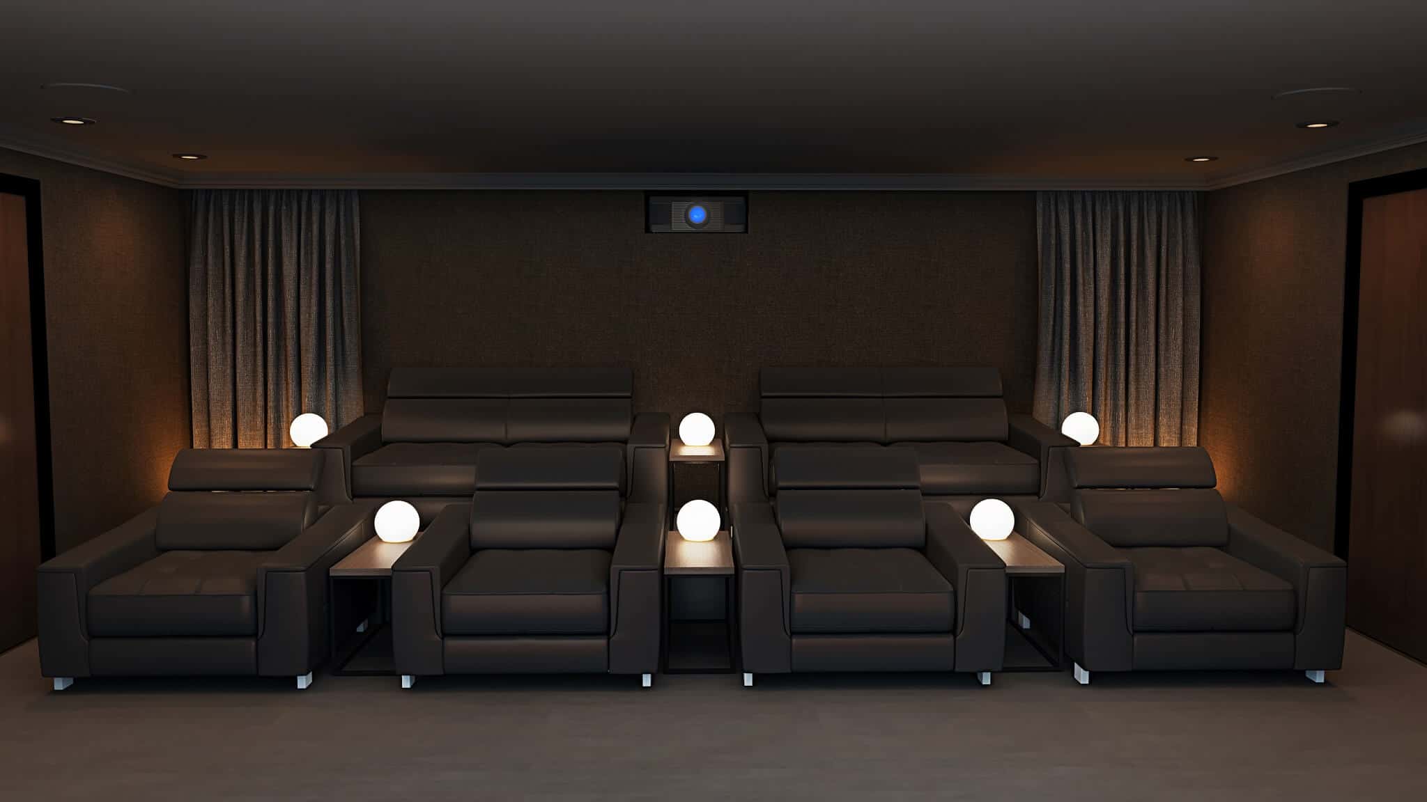 Leather Home Cinema Seating - Formal Leather Home Cinema Seating - Formal