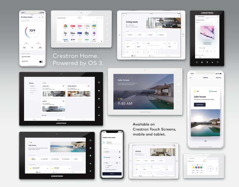 Crestron Home OS 3 Interfaces