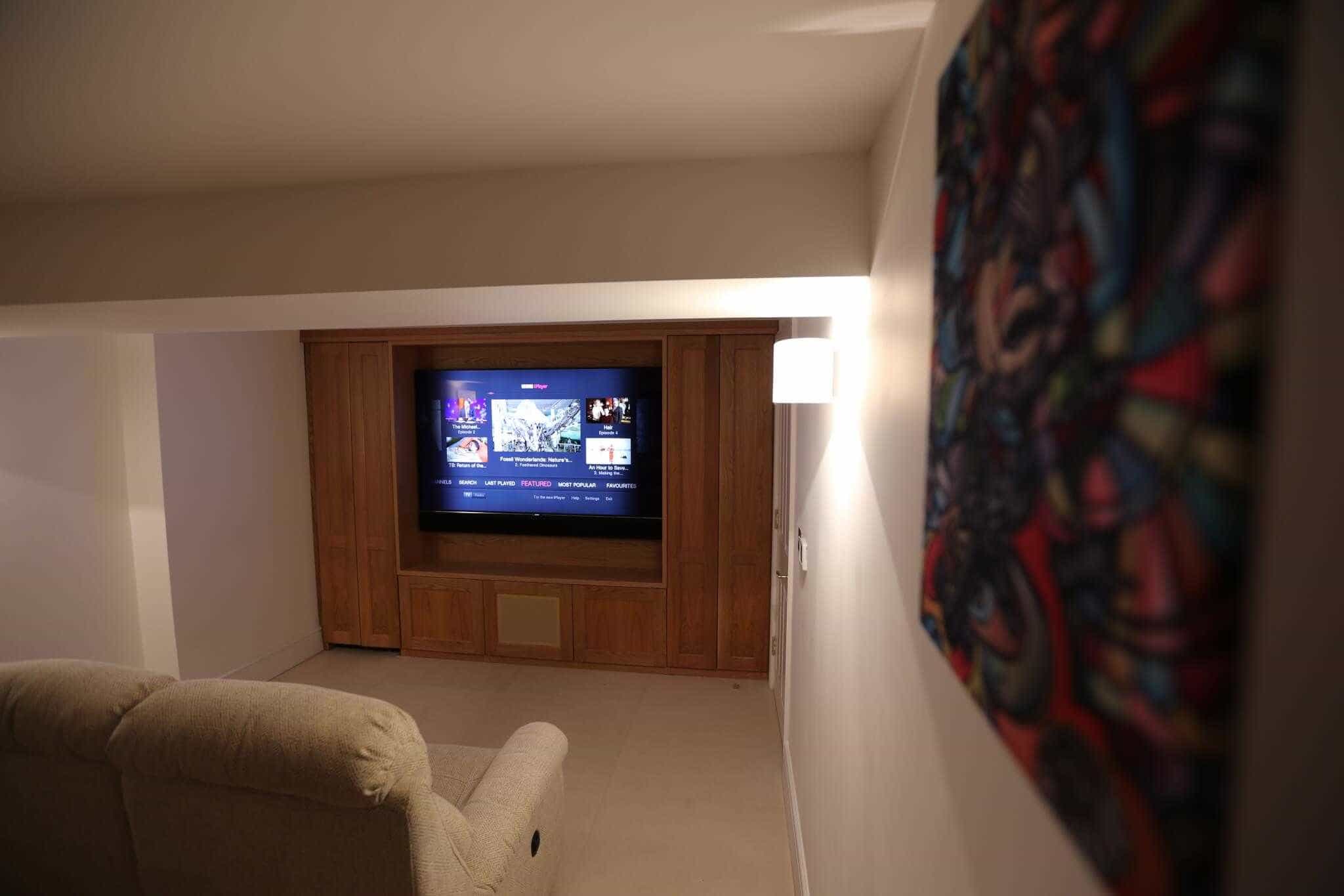 Basement Home Cinema in Pimlico