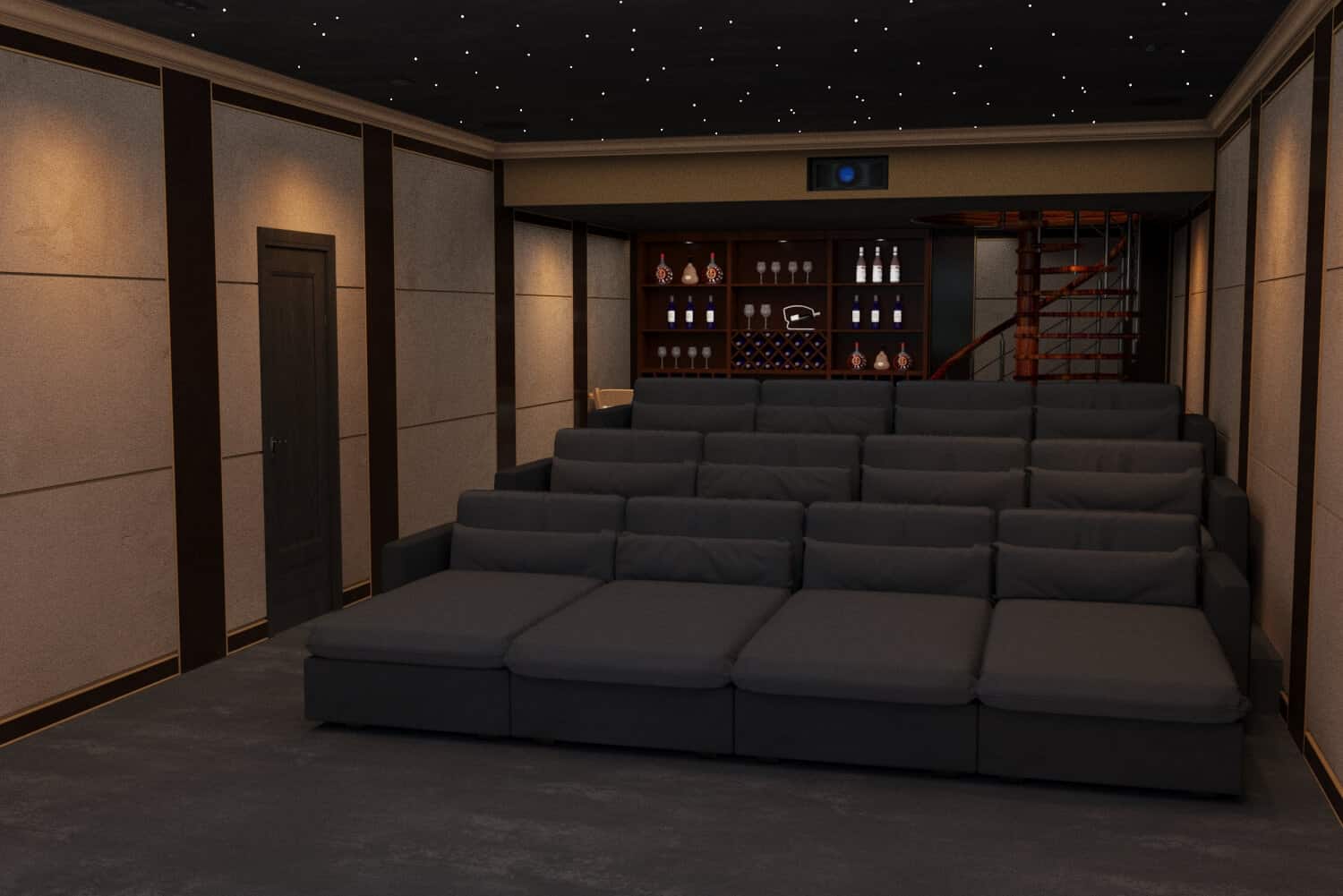 Scottish Estate Home Cinema Seating