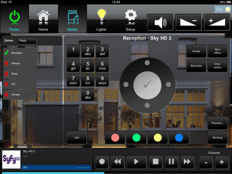 Crestron Touchpanel Interface