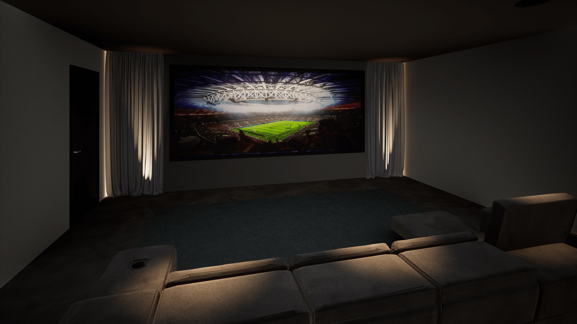 District One Cinema Room Showing FIFA