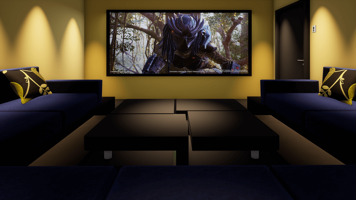 Spare Bedroom Cinema Showing Predator