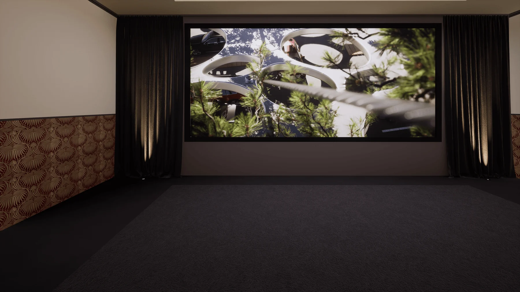 Hampstead Home Cinema Room — Screen View