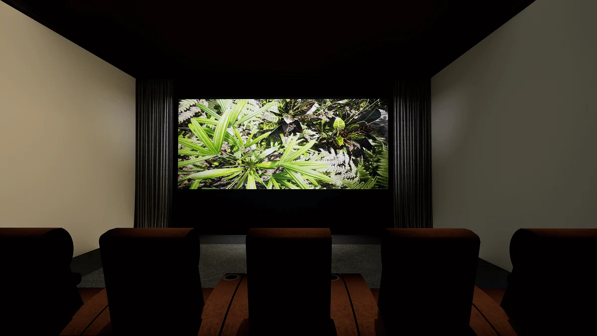 Krix Home Cinema - Lights Dimmed for Viewing