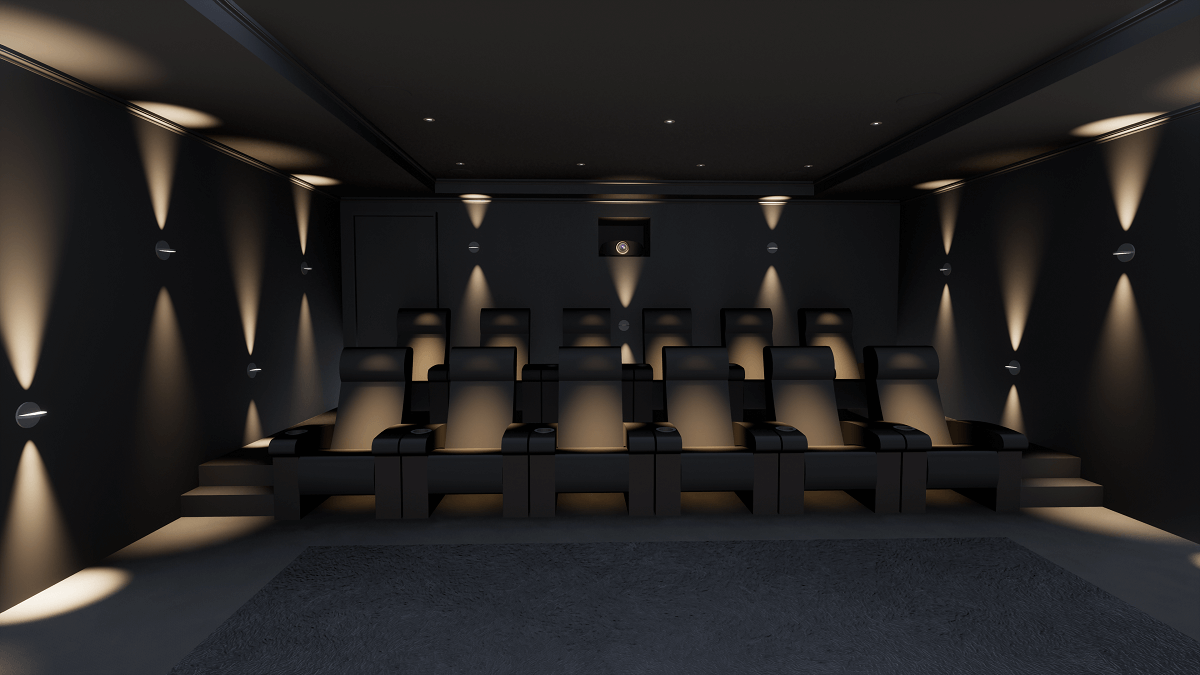 Modern Home Cinema Room, Cheshire