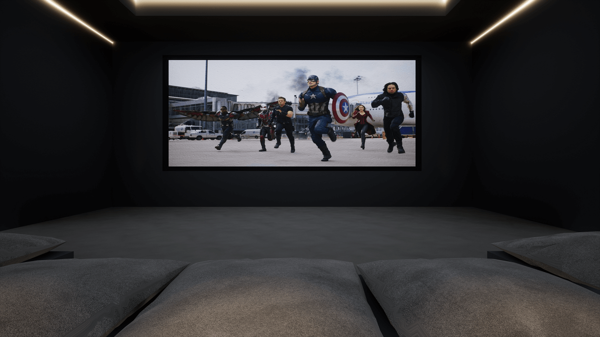 Luxury Home Cinema, View from the Front Row