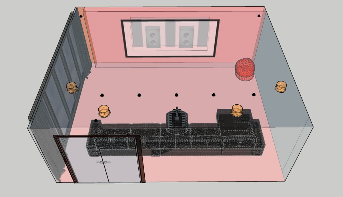 Home Cinema layout drawings