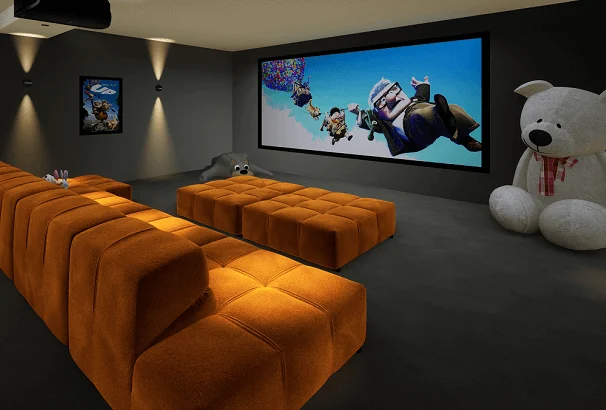 Dubai villa home cinema room