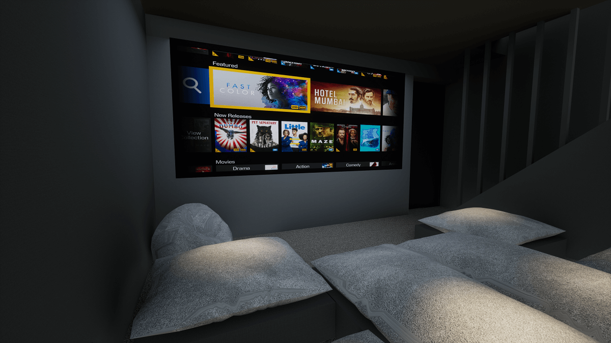 Basement Home Cinema In Berkshire