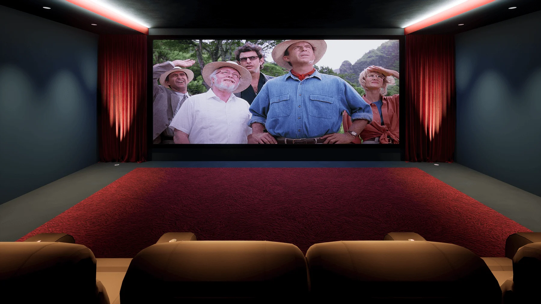 Dedicated home cinema room in Surrey