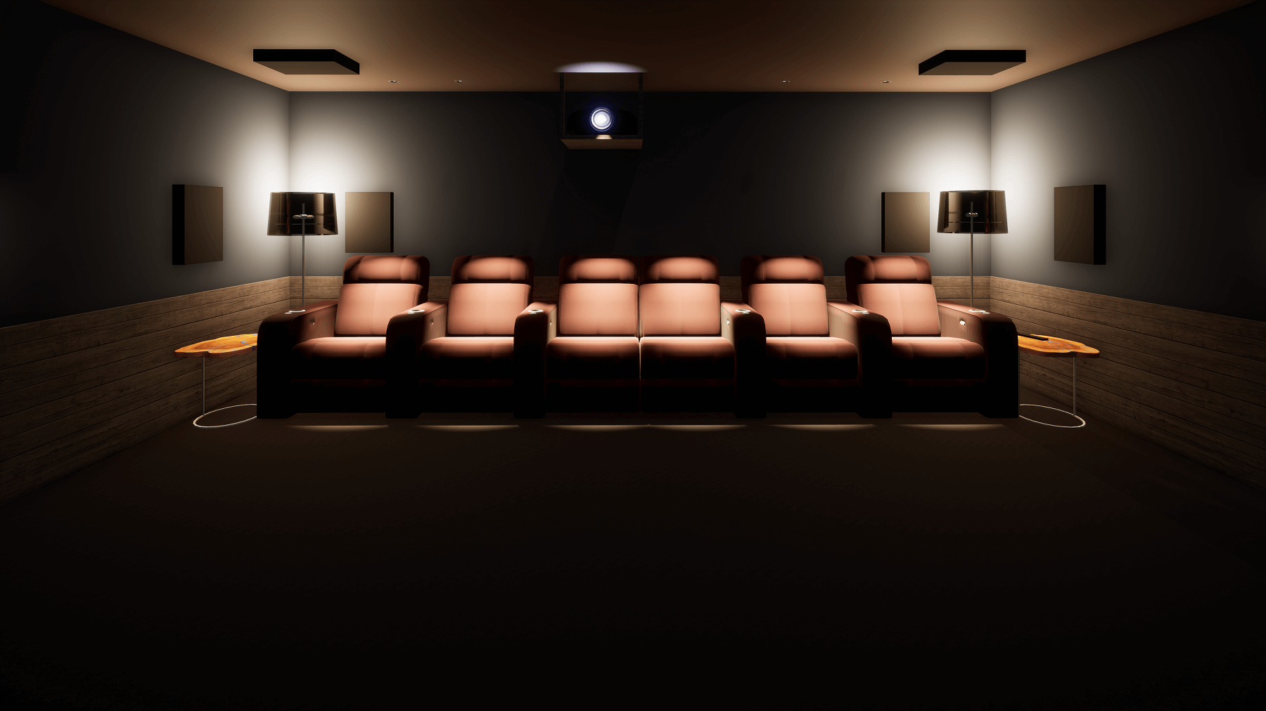 Private Home Cinema Room in Chatel, Seating
