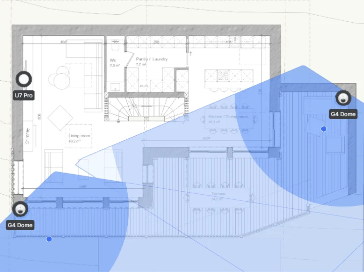 CCTV and security system integrated into a smart home automation platform