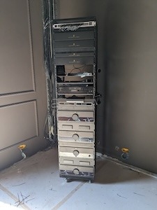 Steinway Lyngdorf Electronics in an AV Rack