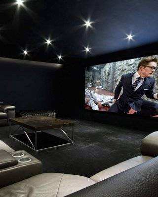 Small home cinema, single-row theatre room, Derby