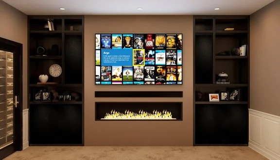 Home theater renovation — hidden cinema, Kensington