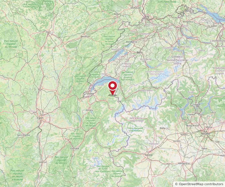 Map showing the Custom Controls Alps office in Montriond, Haute-Savoie, in the French Alps